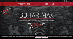 Desktop Screenshot of guitar-max.eu